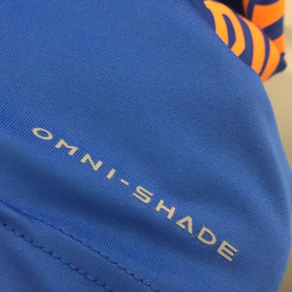 Columbia PFG Omni-Shade Dri Fit Long Sleeve Shirt Blue Men's Size Medium - Picture 7 of 11